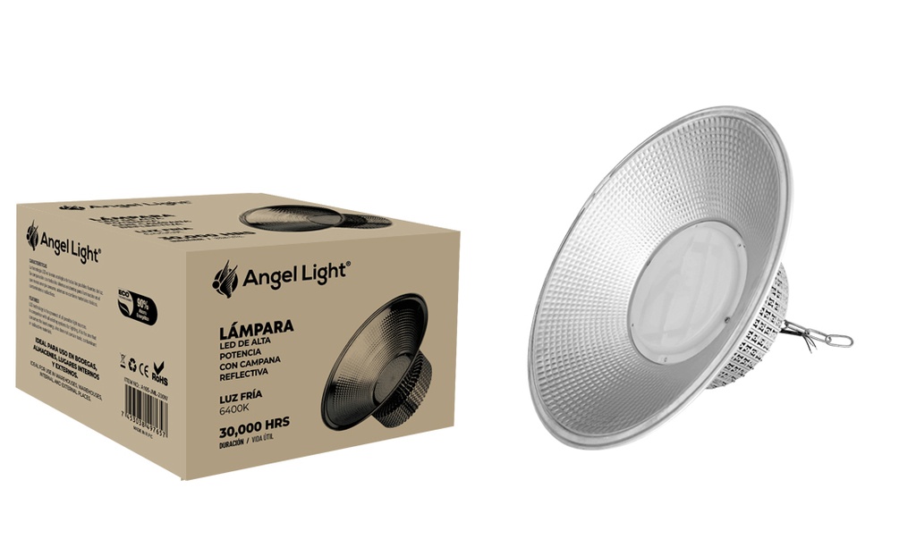 [5-446] LAMPARA LED P/GALPON 200W ALTA POTENCIA ANGEL LIGHT 5-446