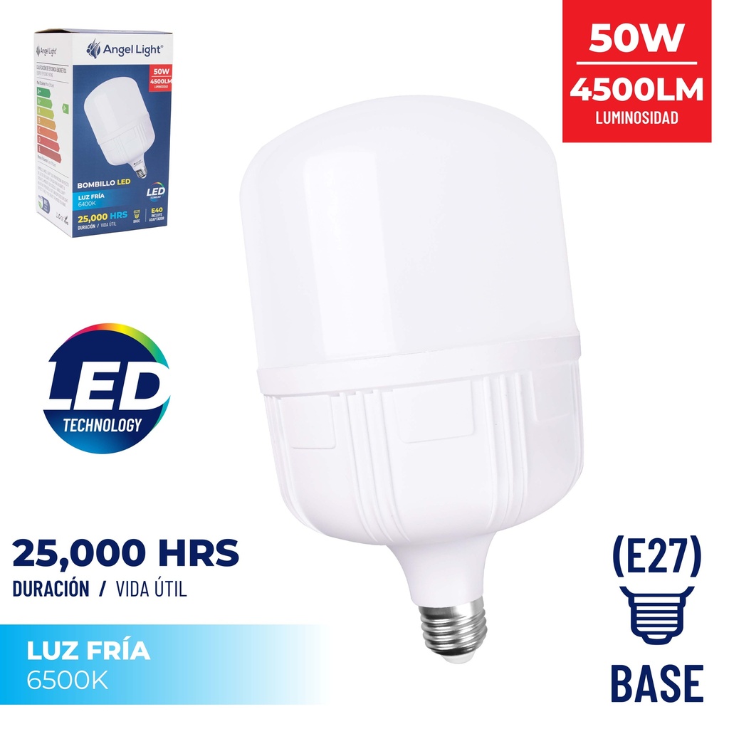 BOMBILLO LED 50W ANGEL LIGHT E27 110/220 5-449
