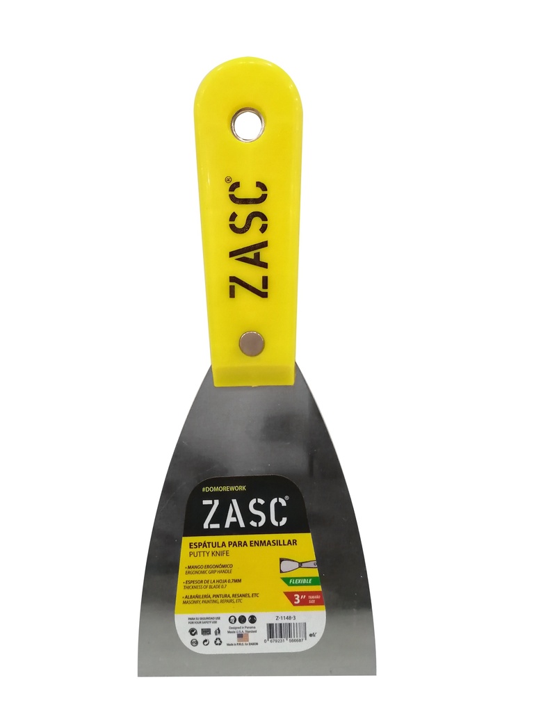 ESPATULA MANGO PLASTICO 4" ZASC 5-668