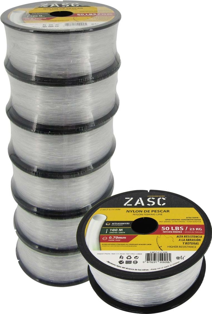NYLON DE PESCAR 0.7MM/100M ZASC 5-675