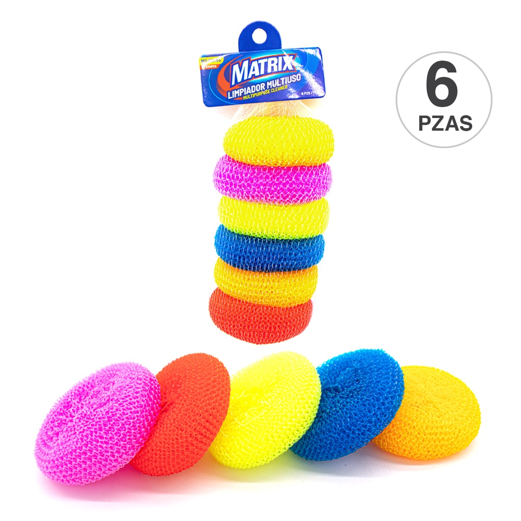BRILLO PARA FREGAR x 6 UNID MATRIX 5-681