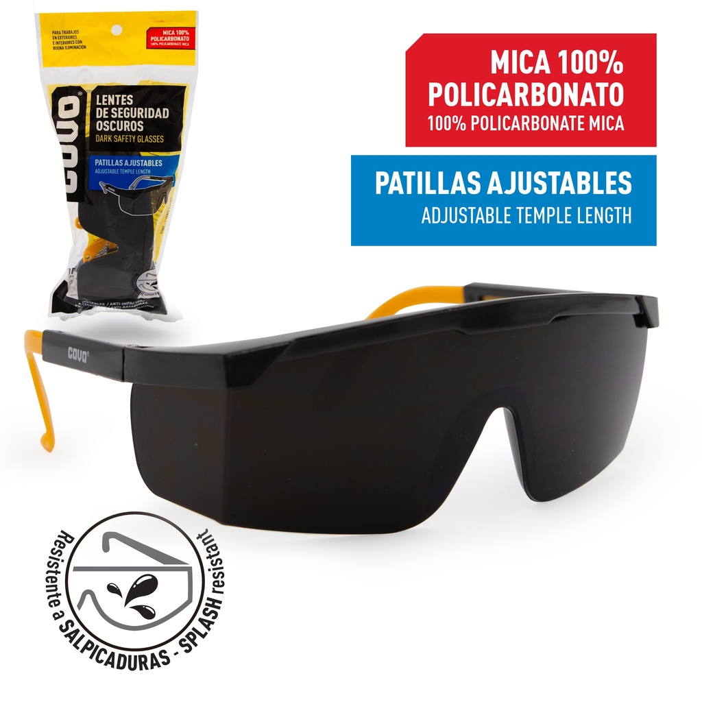 LENTES DE SEGURIDAD OSCURO COVO 5-729