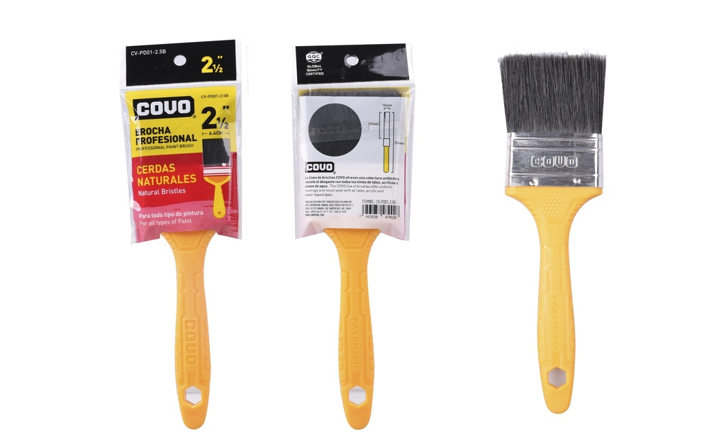 [5-734] BROCHA CERDA NEGRA 2.5" COVO 5-734