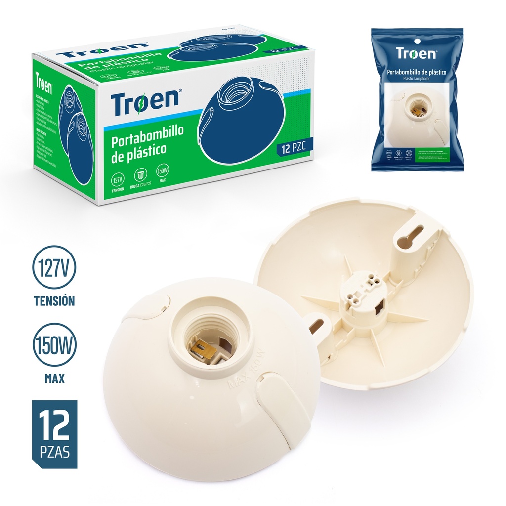 PLAFON DE PLASTICO TIPO OVAL TROEN 5-890