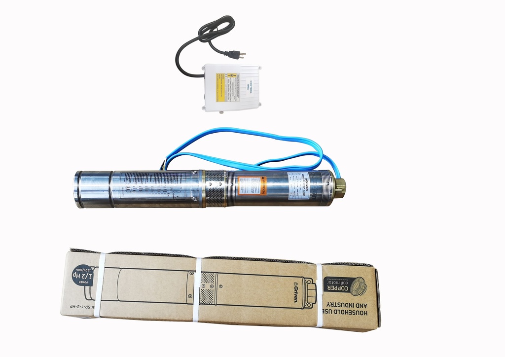 BOMBA SUMERGIBLE 1/2HP 110V 100% COBRE GRIVEN 5-894