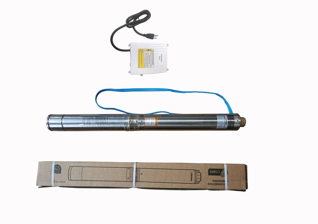 BOMBA SUMERGIBLE 2HP 220V 100% COBRE GRIVEN 5-898