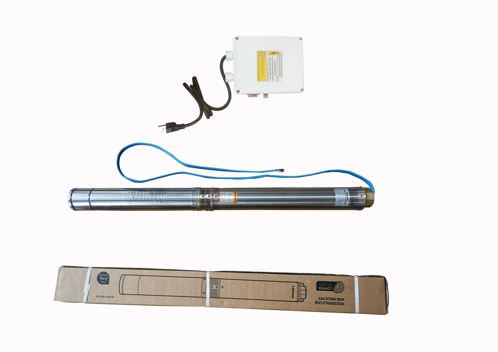 BOMBA SUMERGIBLE 3HP 220V 100% COBRE GRIVEN 5-899