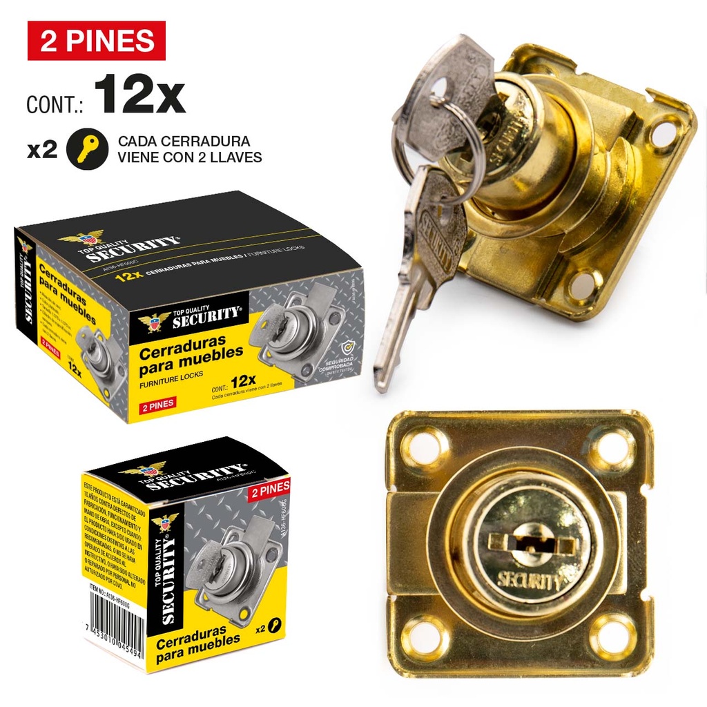 [5-975] CERRADURA PARA MUEBLE SECURITY 5-975