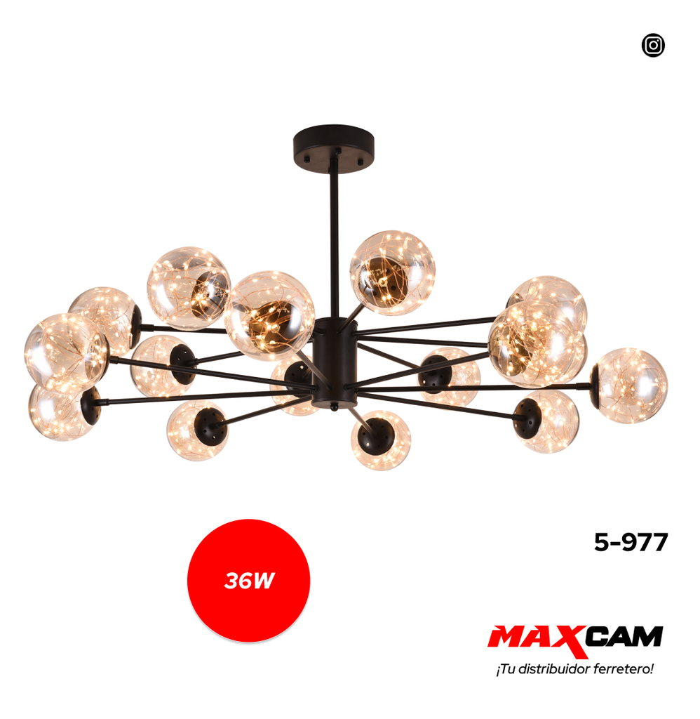 [5-977] LAMPARA LED PARA TECHO 36W 85/265V ANGEL LAMPARA 5-977