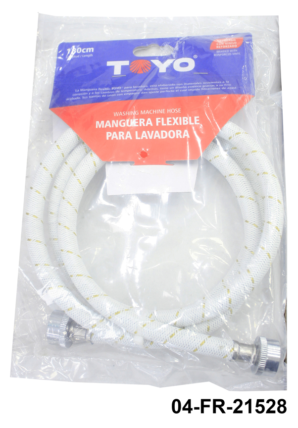 MANGUERA FLEXIBLE P/LAVADORA 1" x 1,8MTS TOYO 6-037