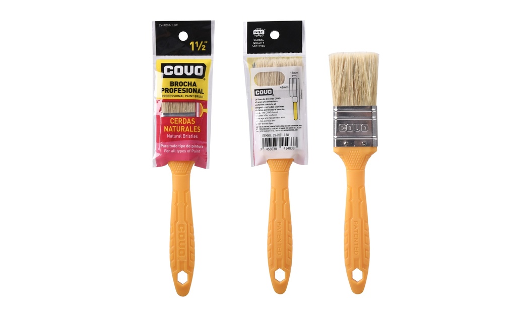 BROCHA CERDA BLANCA 1.5" COVO 6-145