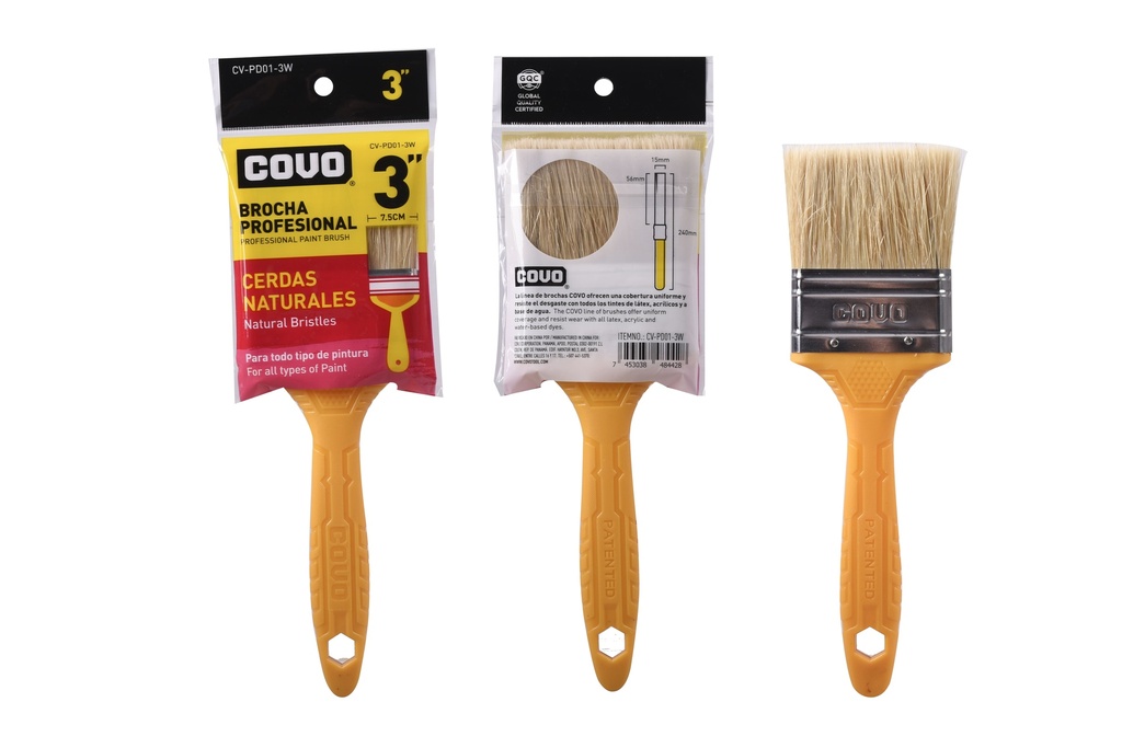 BROCHA CERDA BLANCA 3" COVO 6-148