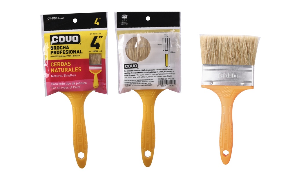BROCHA CERDA BLANCA 4" COVO 6-149