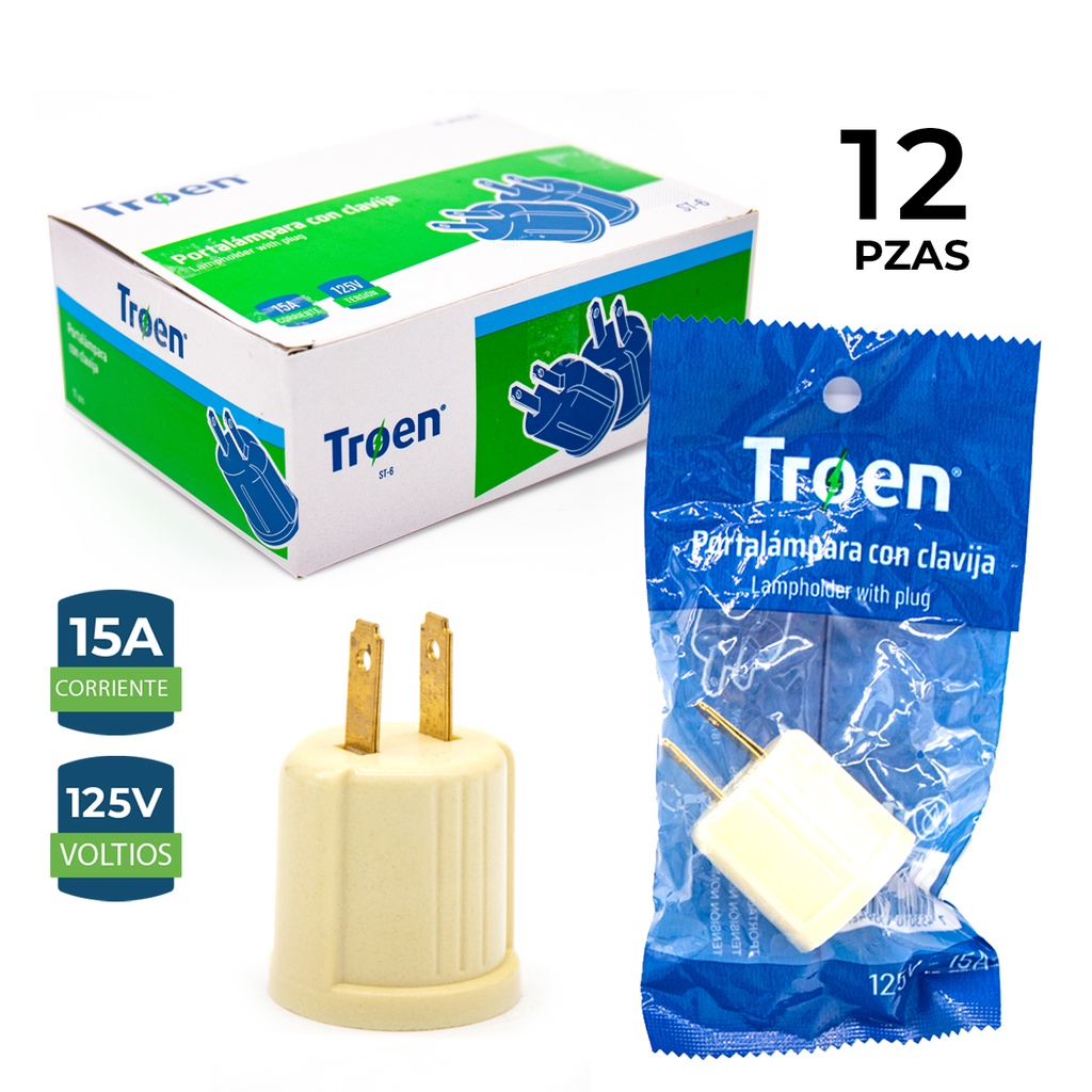 SOCATE ENCHUFE E27 TROEN 6-189