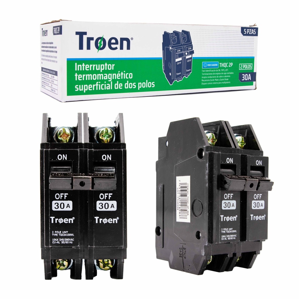 BREAKER SUPERFICIAL 2x30A TROEN 6-235
