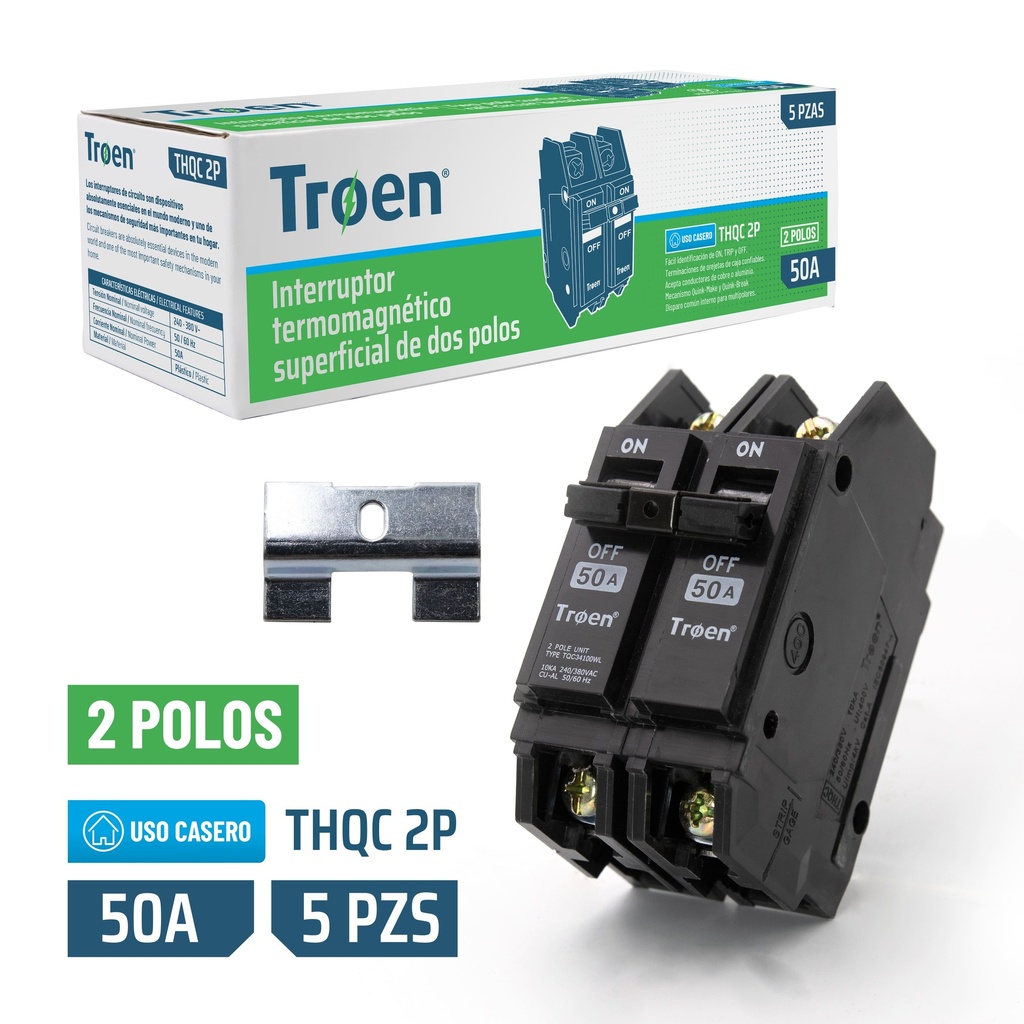 BREAKER SUPERFICIAL 2x50A TROEN 6-237