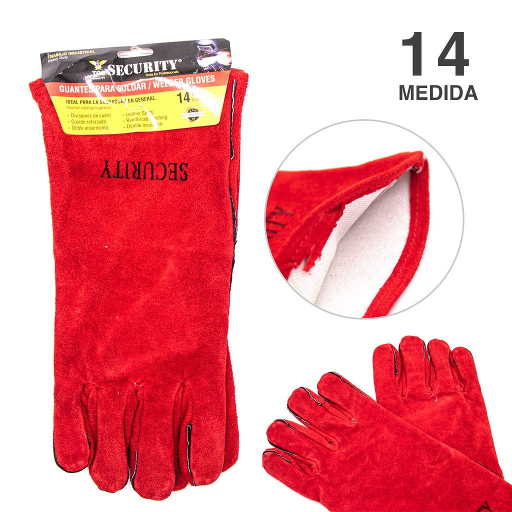 GUANTES PARA SOLDAR 14" SECURITY 6-246