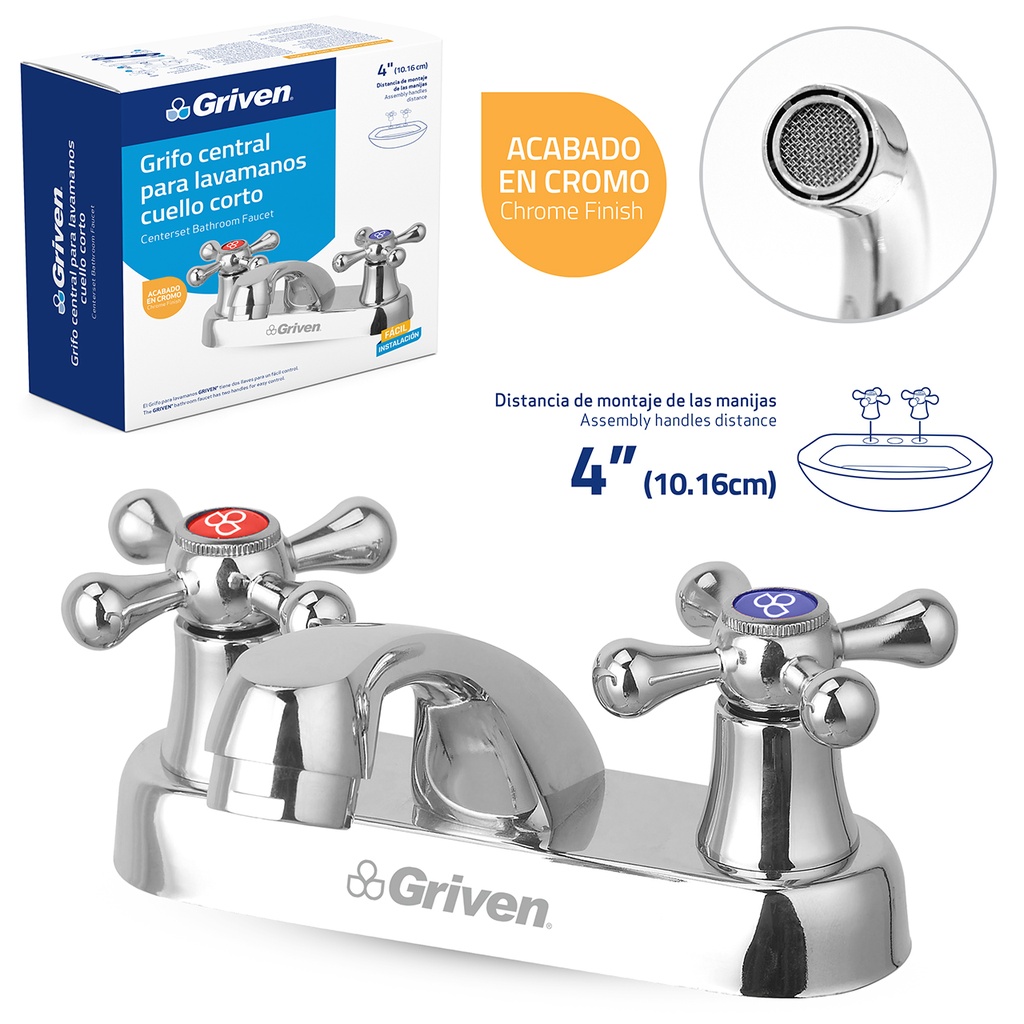 LLAVE LAVAMANO DOBLE METALICA GRIVEN 6-269 (DES)