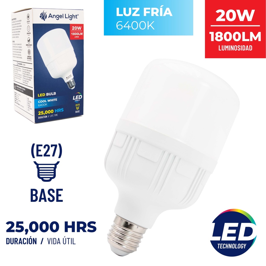 BOMBILLO LED 20W ANGEL LIGHT E27 110/220 6-501
