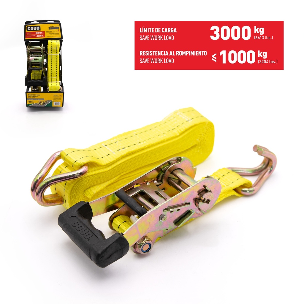CINTA RACHET 1.5" COVO x 6 MTS (3000KG) 6-525