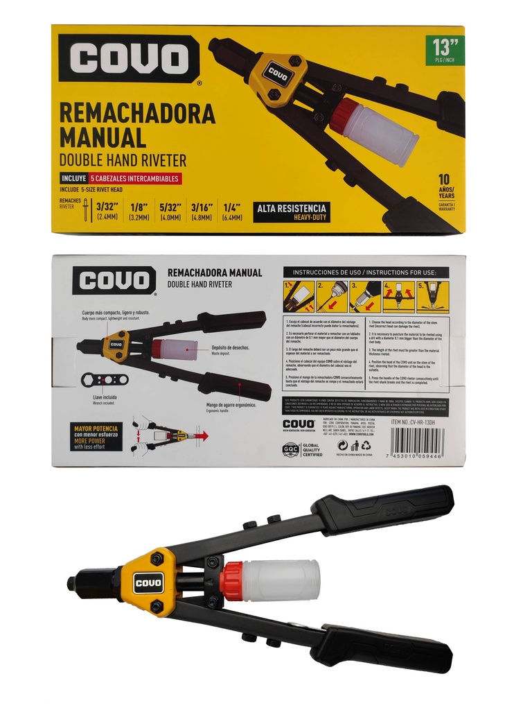 REMACHADORA MANUAL T/TIJERA COVO 6-552