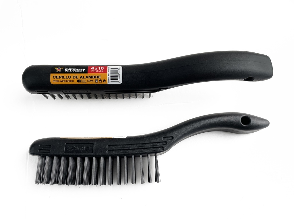 CEPILLO ALAMBRE DE PLASTICO NEGRO SECURITY 6-572