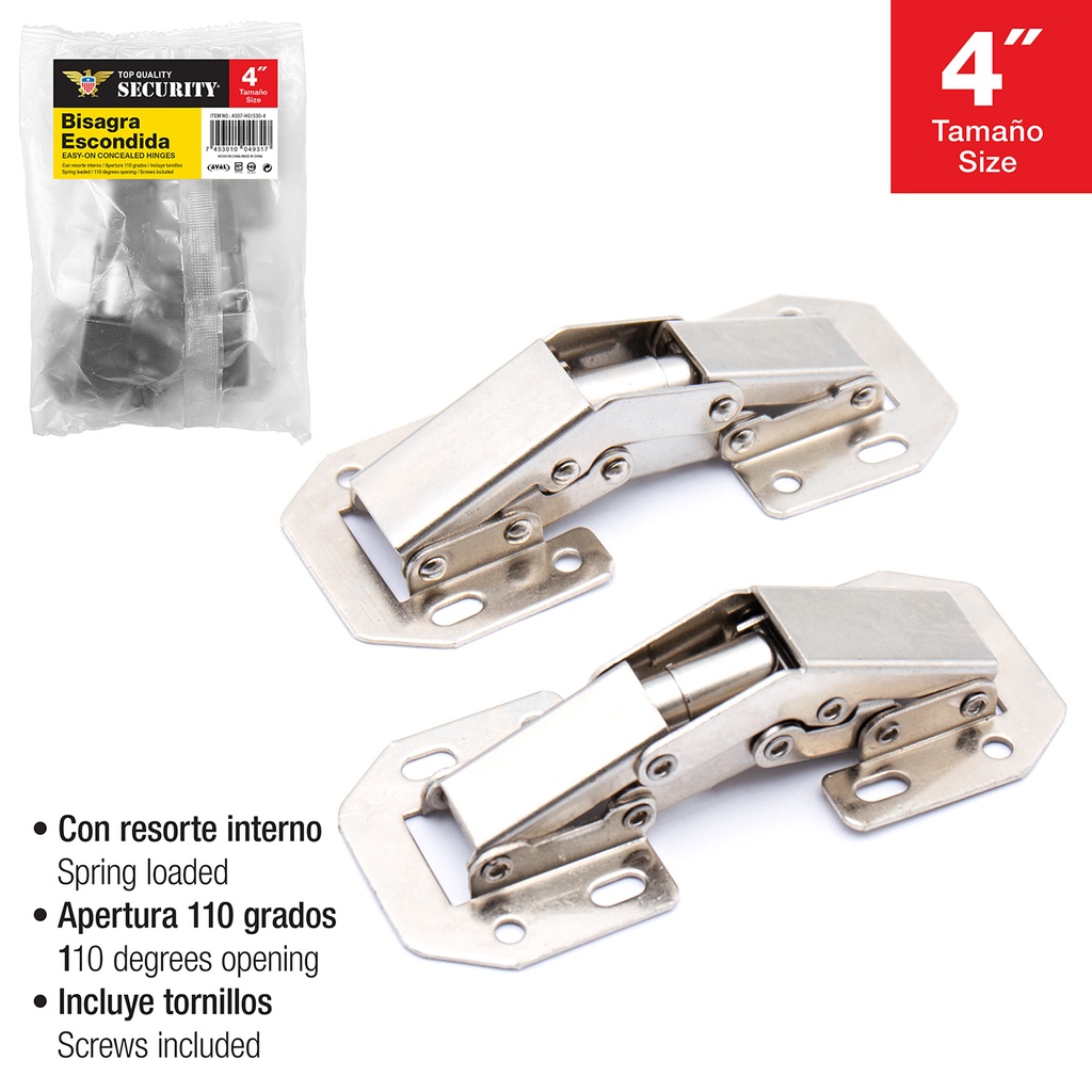 [6-597] BISAGRA ESCONDIDA 4" PAR SECURITY 6-597
