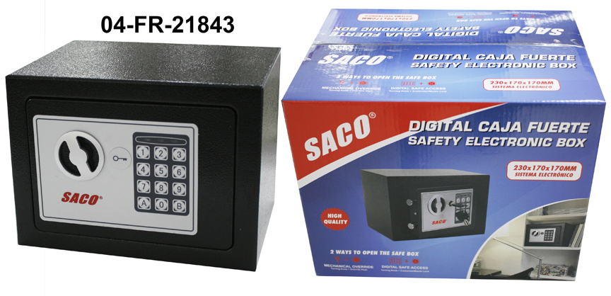 [6-635] CAJA FUERTE 23x17x17CM SACO 6-635