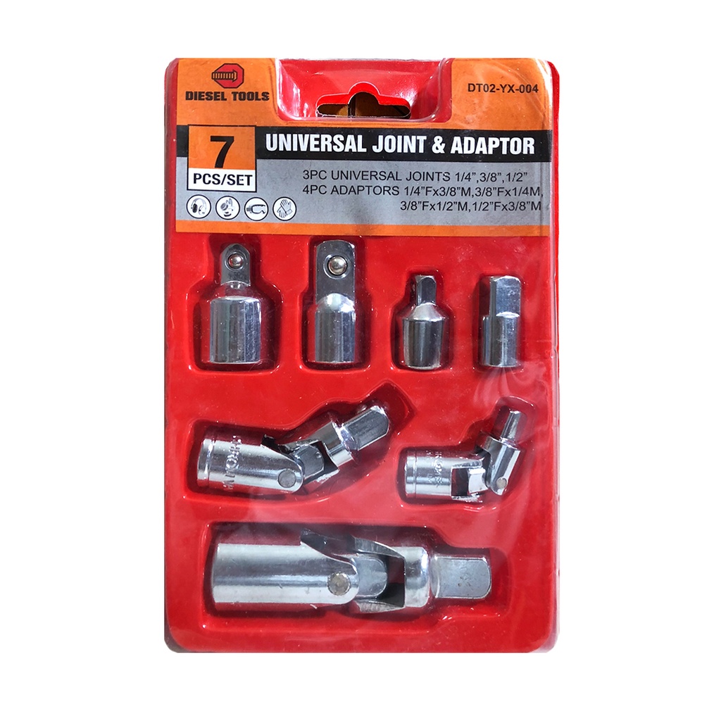 SET COPA UNIVERSAL Y ADAPTADOR 7 PZAS DIESEL TOOL 6-672
