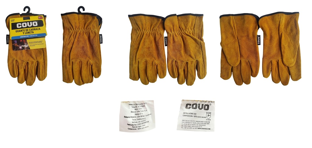 GUANTES DE CARNAZA Y LONETA COVO 6-725