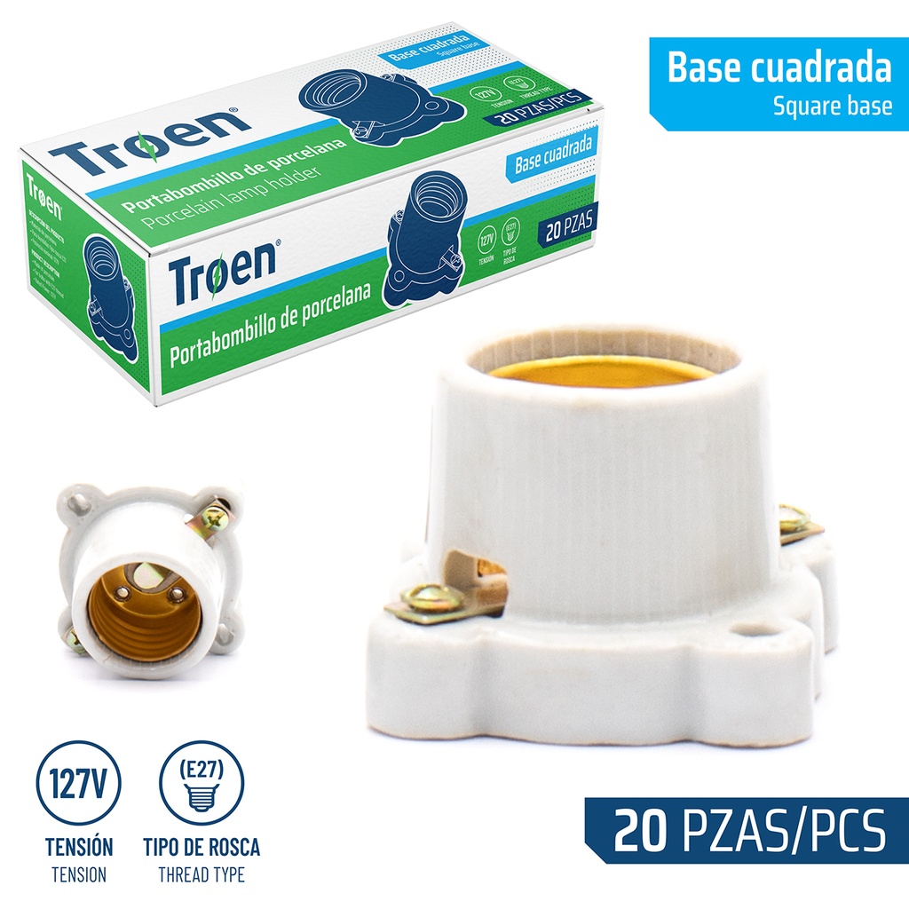 PLAFON DE PORCELANA PEQUEÑO TROEN 6-791