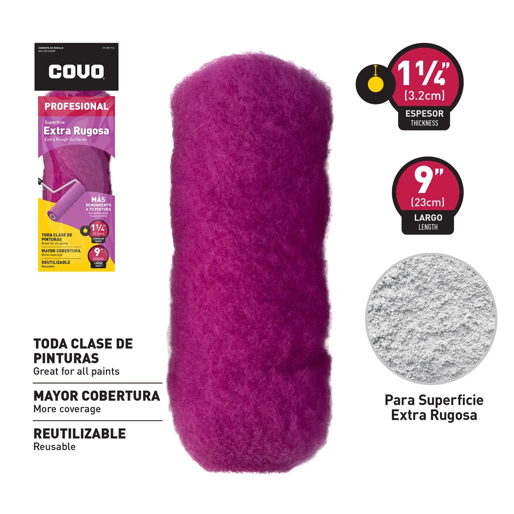 FUNDA EXTRA RUGOSA 9" COVO 6-793
