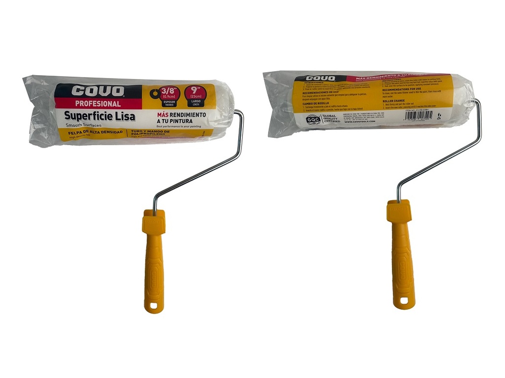 RODILLO CON FUNDA LISA 9" COVO 6-823