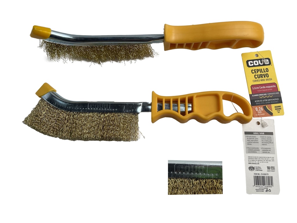 CEPILLO ALAMBRE C/MANGO PLASTICO COVO 6-842