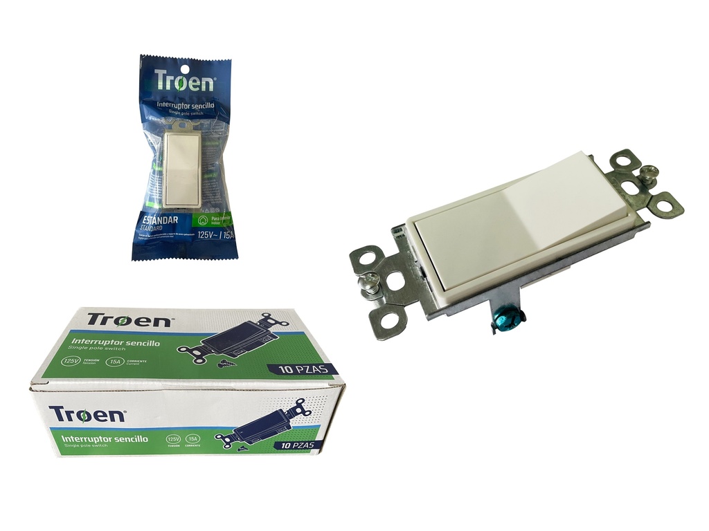 INTERRUPTOR SENCILLO S/TAPA TROEN 6-921