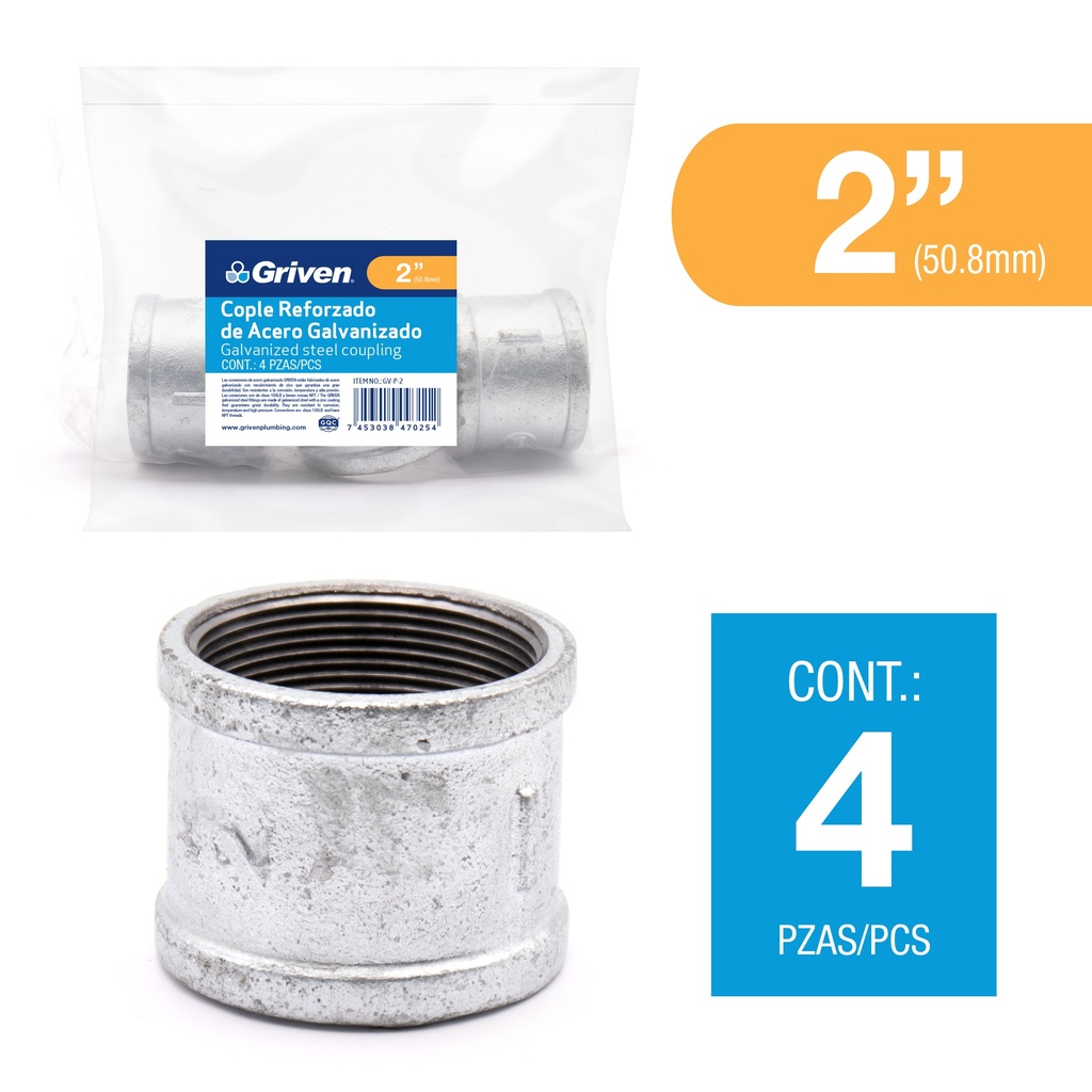 ANILLO GALVANIZADO 2" GRIVEN 6-955