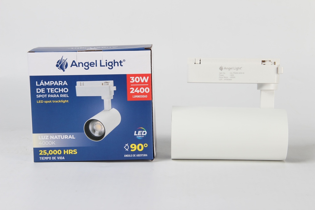 LAMPARA BLANCA P/RIEL x 30W ANGEL LIGHT 6-988