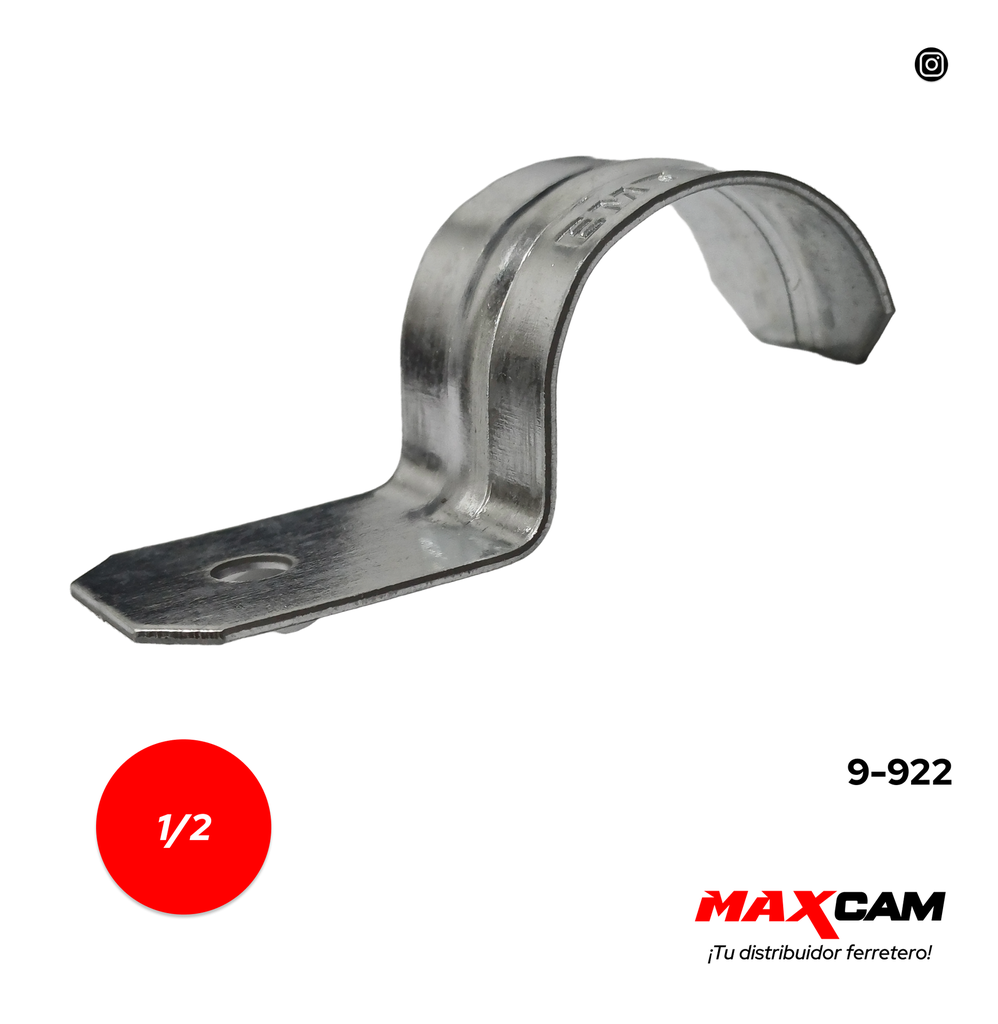 ABRAZADERA EMT SENCILLA x 1/2 X UNID ORIX 9-922