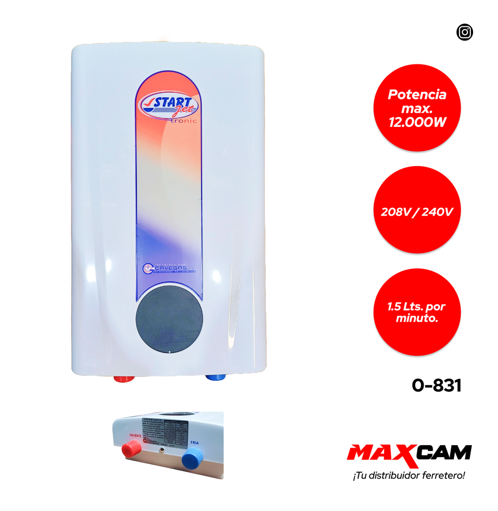 CALENTADOR ELECTRICO 12K STARJET TRONIC 0-831