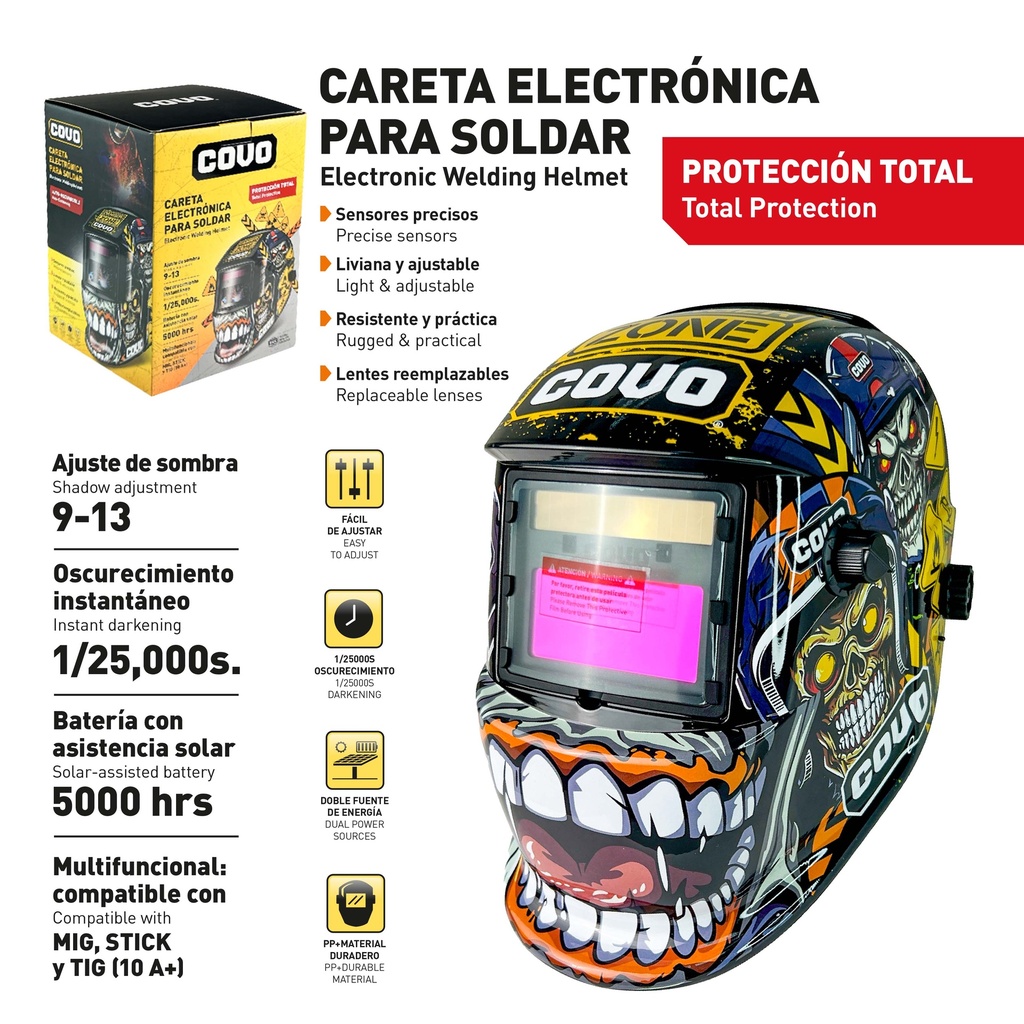 CARETA P/SOLDAR AUTOMATICA COVO 10-064