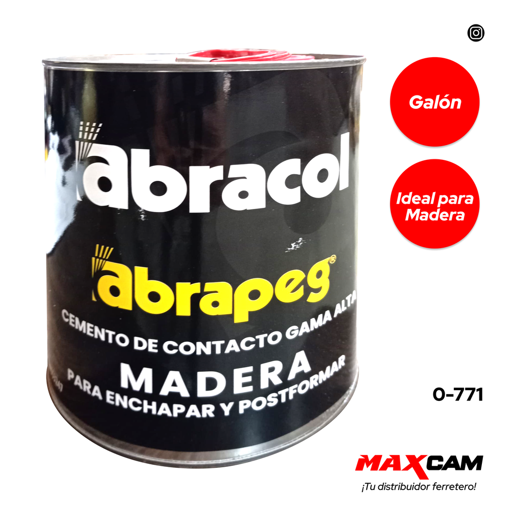 [0-771] CEMENTO CONTACTO ALTA GAMA x GALON ABRACOL 0-771