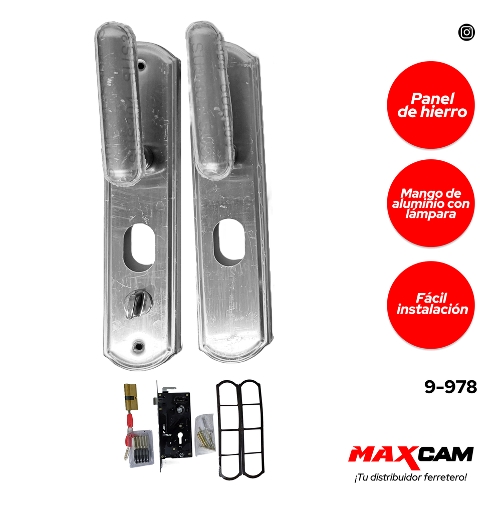 CERRADURA PUERTA SEGURIDAD MAXI TOOLS 9-978