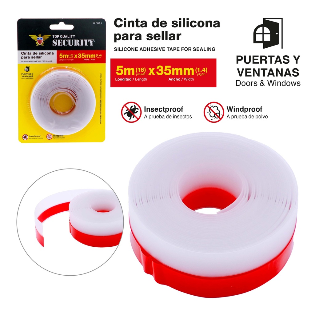 CINTA ADHESIVA PARA SELLAR SECURITY 10-074