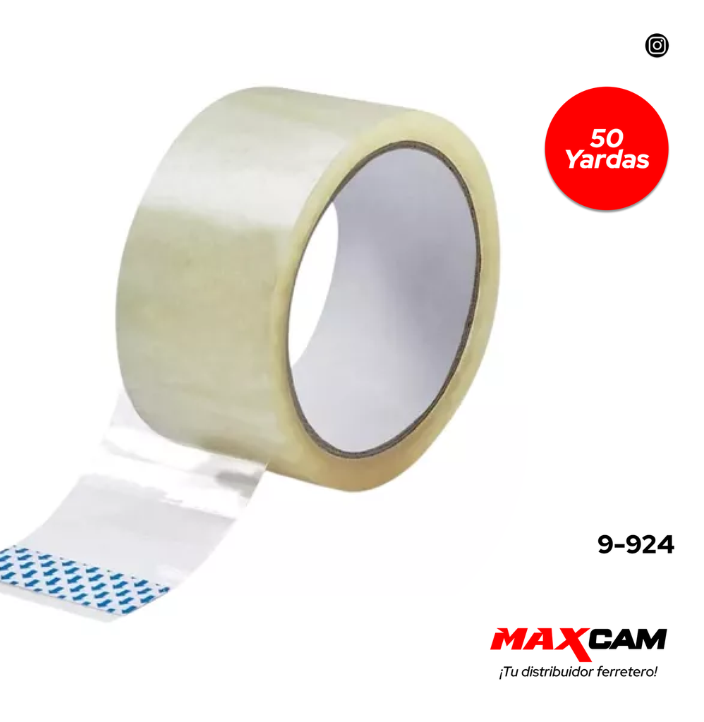 CINTA EMBALAR TRANSP x 50 YARDAS POLUX 9-924