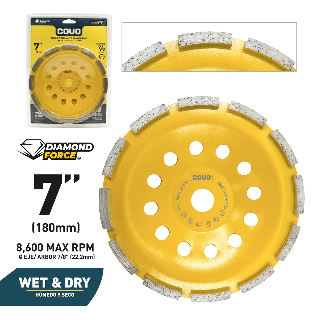 [10-181] DISCO P/PULIR SEGMENTADO x 7" COVO 10-181