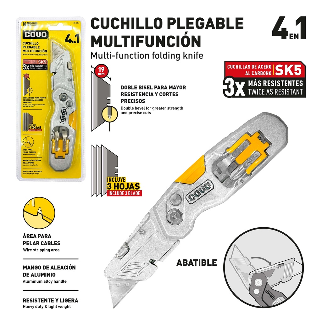 EXACTO 4 EN 1 PLEGABLE COVO 9-736