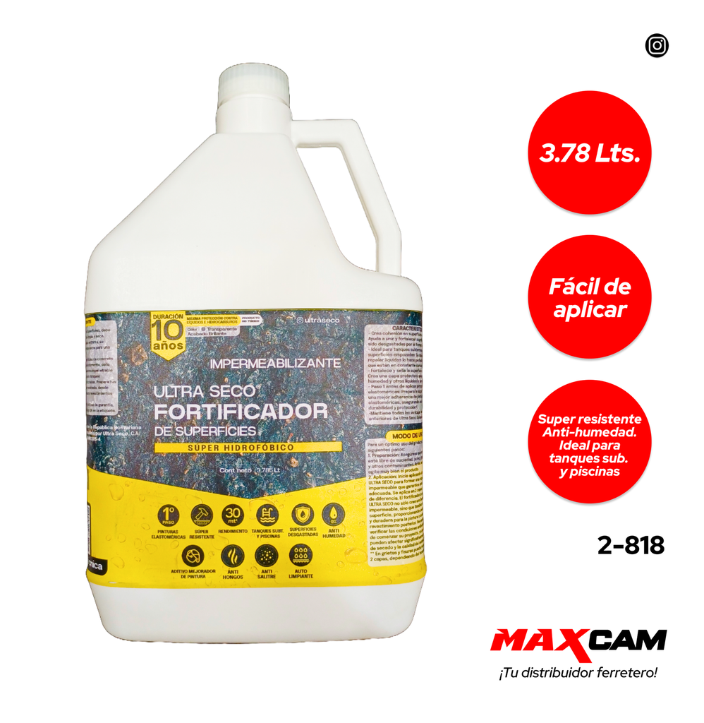 [2-818] FORTIFICADOR SUPERFICIES GALON ULTRA SECO 2-818
