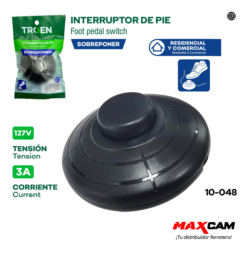 INTERRUPTOR DE PIE TROEN 10-048