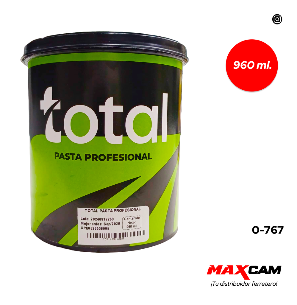 PASTA PROFESIONAL x 1/4 GLN TOTAL 0-767