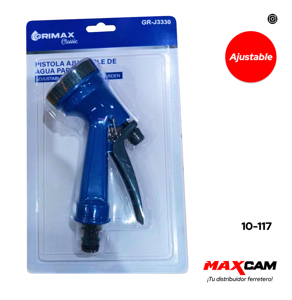 PISTOLA P/MANGUERA PLASTICA GRIMAX 10-117